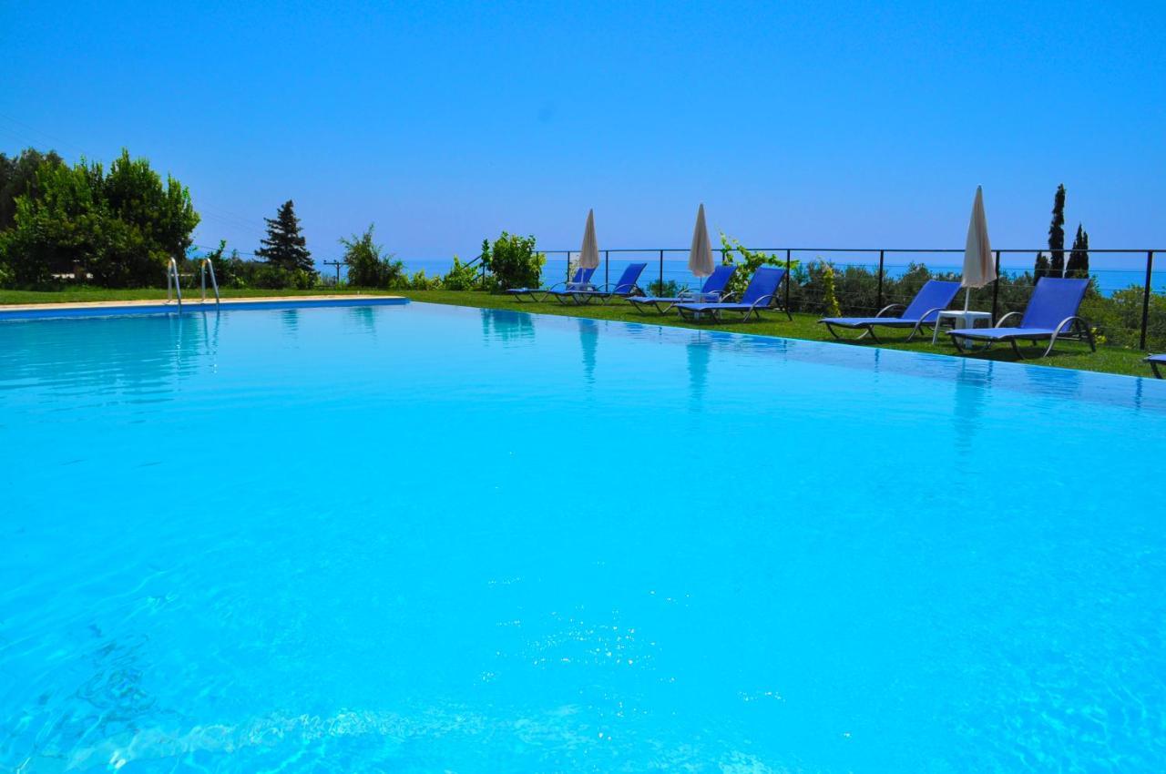 Luxury Loft Apartment With Pool - Pelekas Beach, Corfu Exterior foto